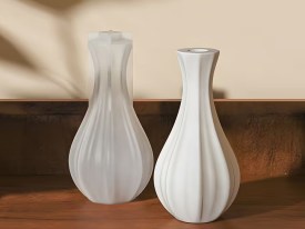 Molde silicona florero bombe 